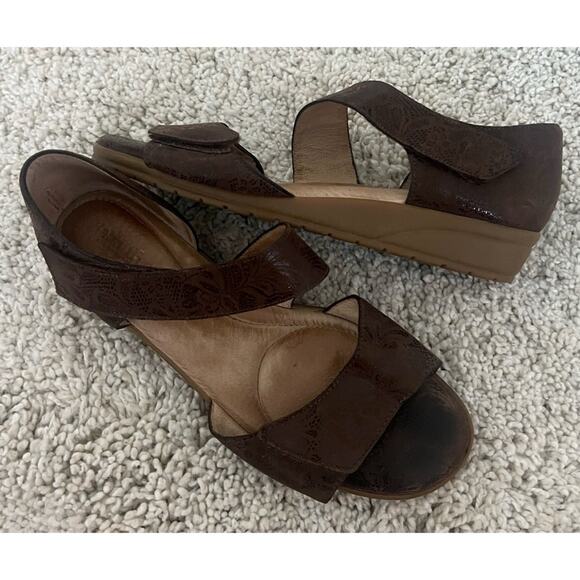 Beautifeel Brown Two Strap Sandals Size 40 - Picture 2 of 11